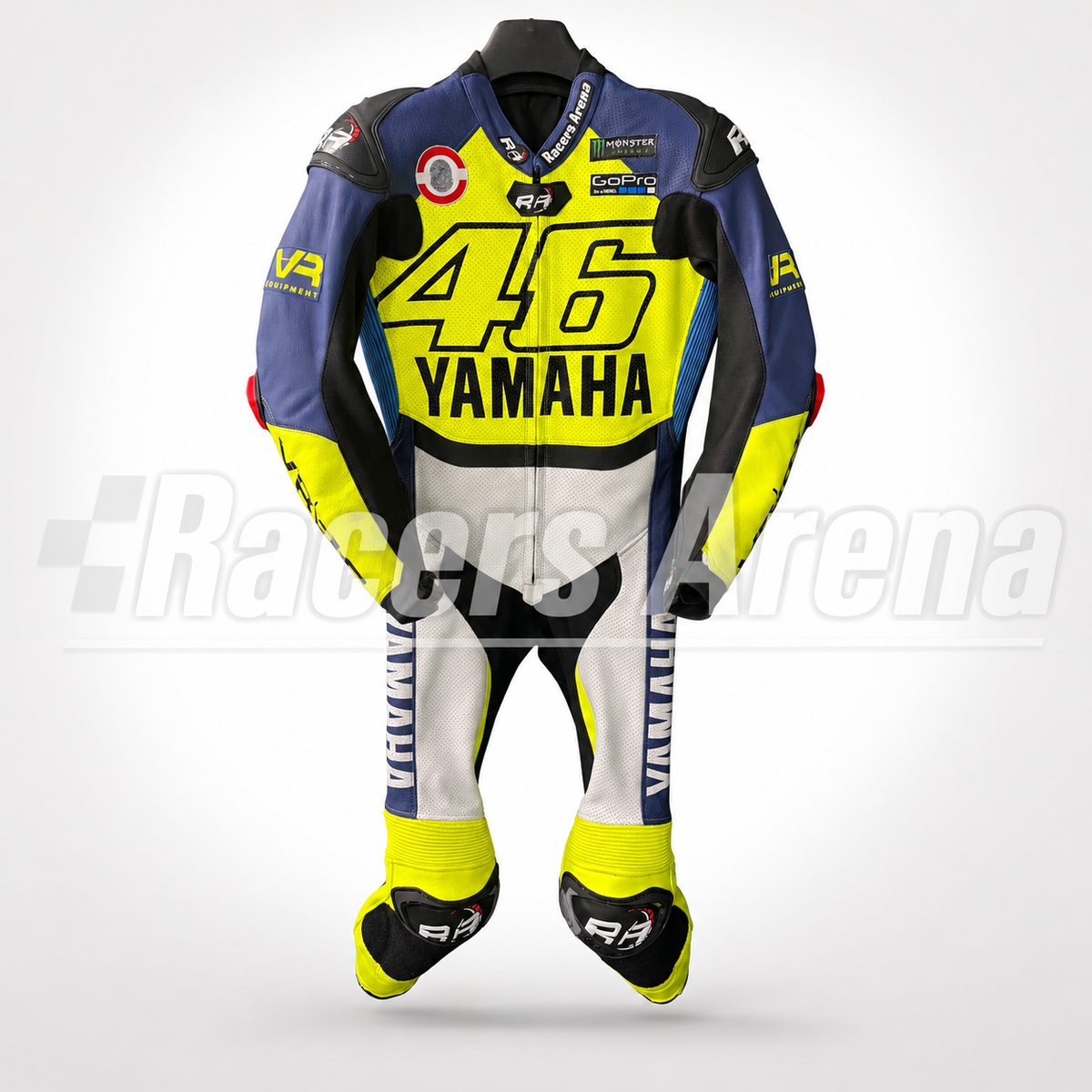 Valentino Rossi Yamaha 46 Motorcycle Leather Riding Suit