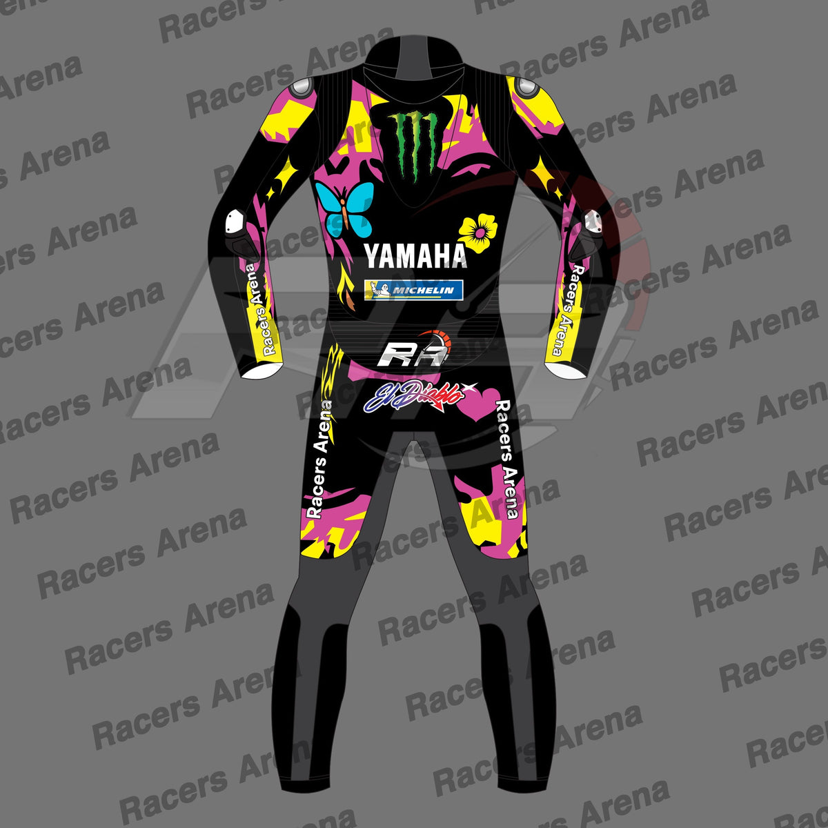 Fabio Quartararo El Diablo 2026 Yamaha Special Edition Motorcycle Leather Race Suit