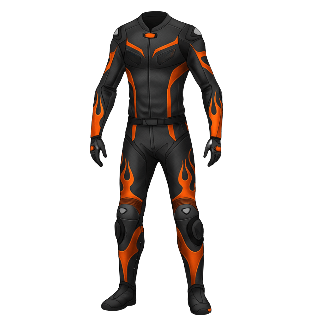 Custom Canyon Orange Canyon Orange Motorcycle Racewear Suit