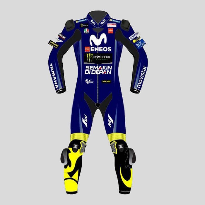 Valentino Rossi Movistar Yamaha 2018 Suit in Blue