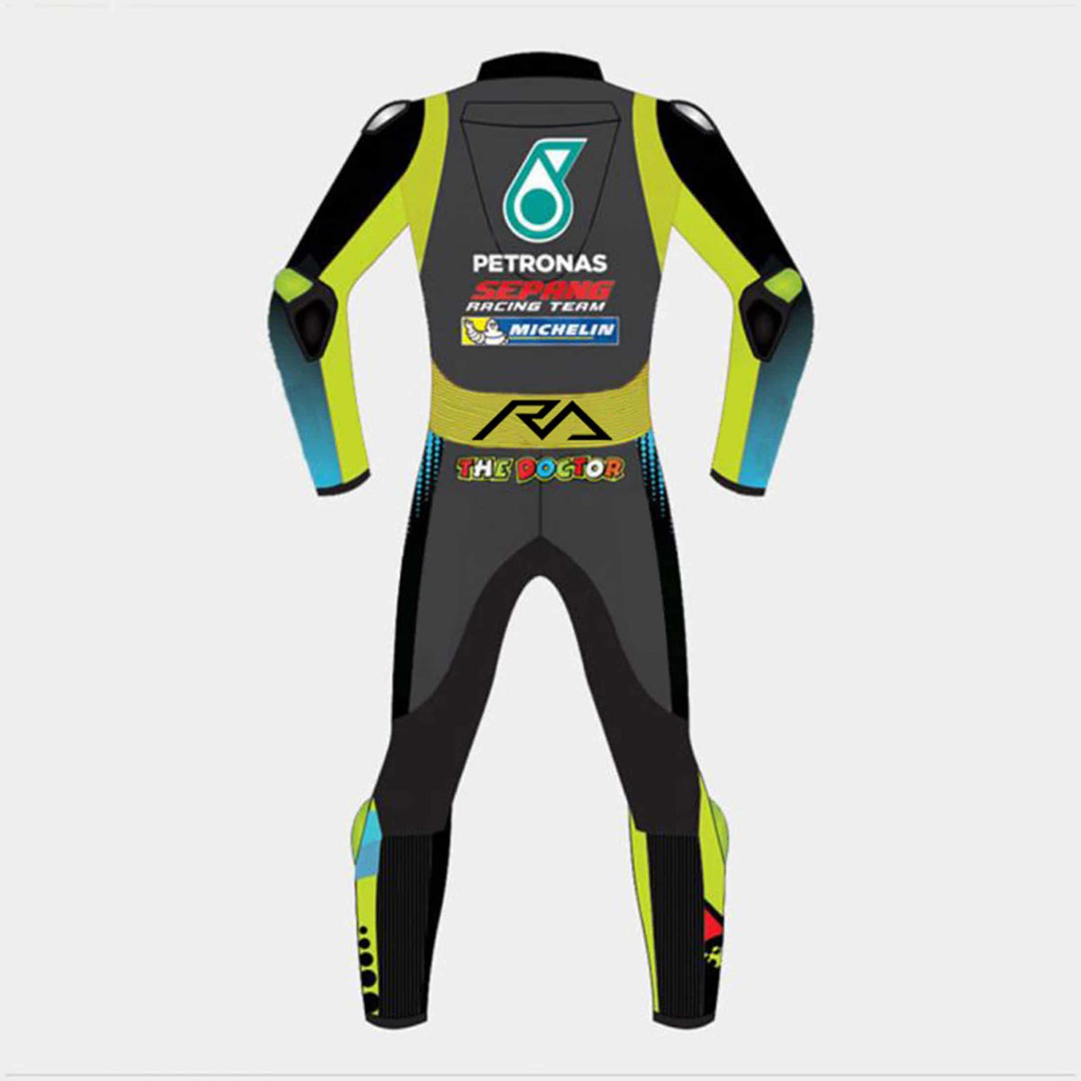 Valentino Rossi Yamaha Petronas Motorcycle Leather Suit 2021