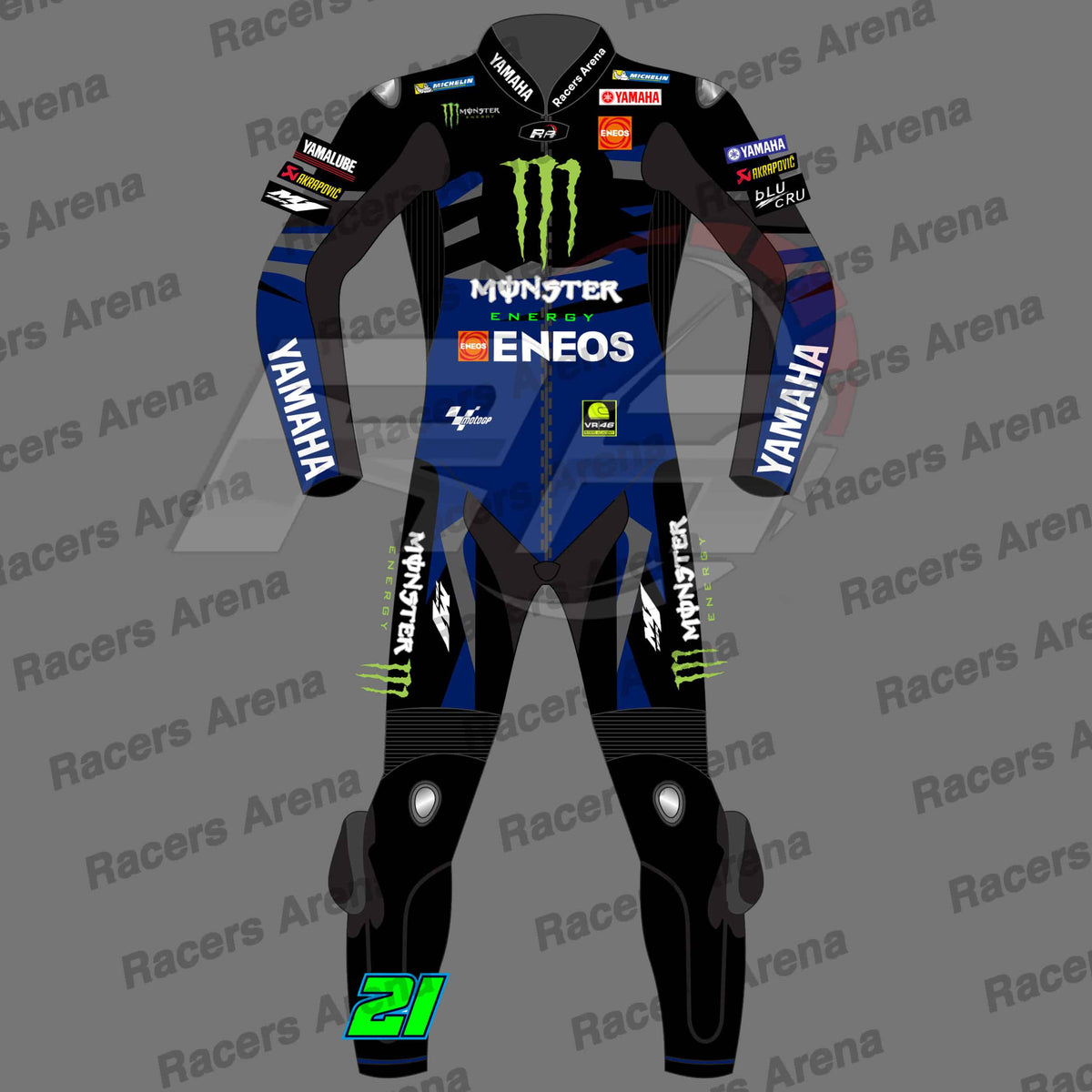 Franco Morbidelli Monster Energy Spidi Trend 2023 Motorcycle Leather Race Suit