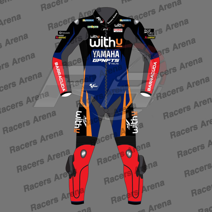 Andrea Dovizioso Yamaha WithU Spidi Trend 2022 Motorcycle Leather Race Suit