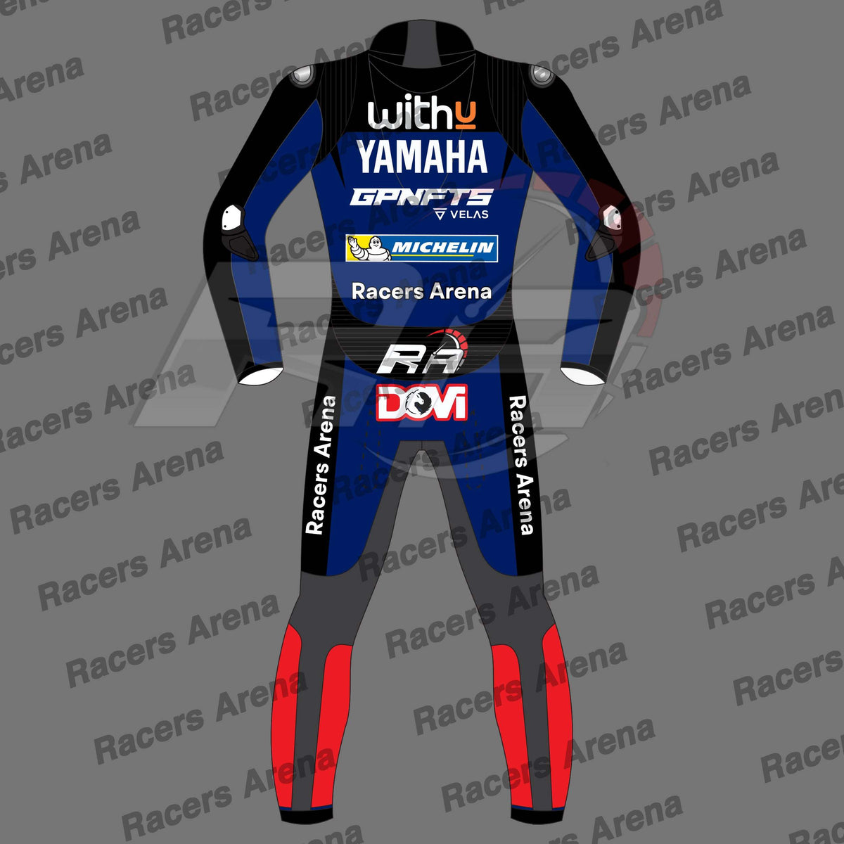Andrea Dovizioso Yamaha WithU Spidi Trend 2022 Motorcycle Leather Race Suit