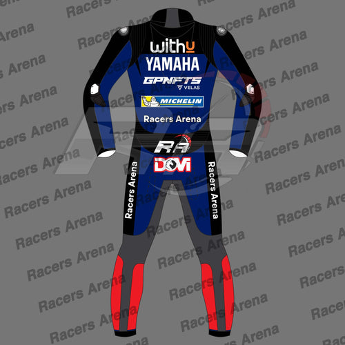 Andrea Dovizioso Yamaha WithU Spidi Trend 2022 Motorcycle Leather Race Suit