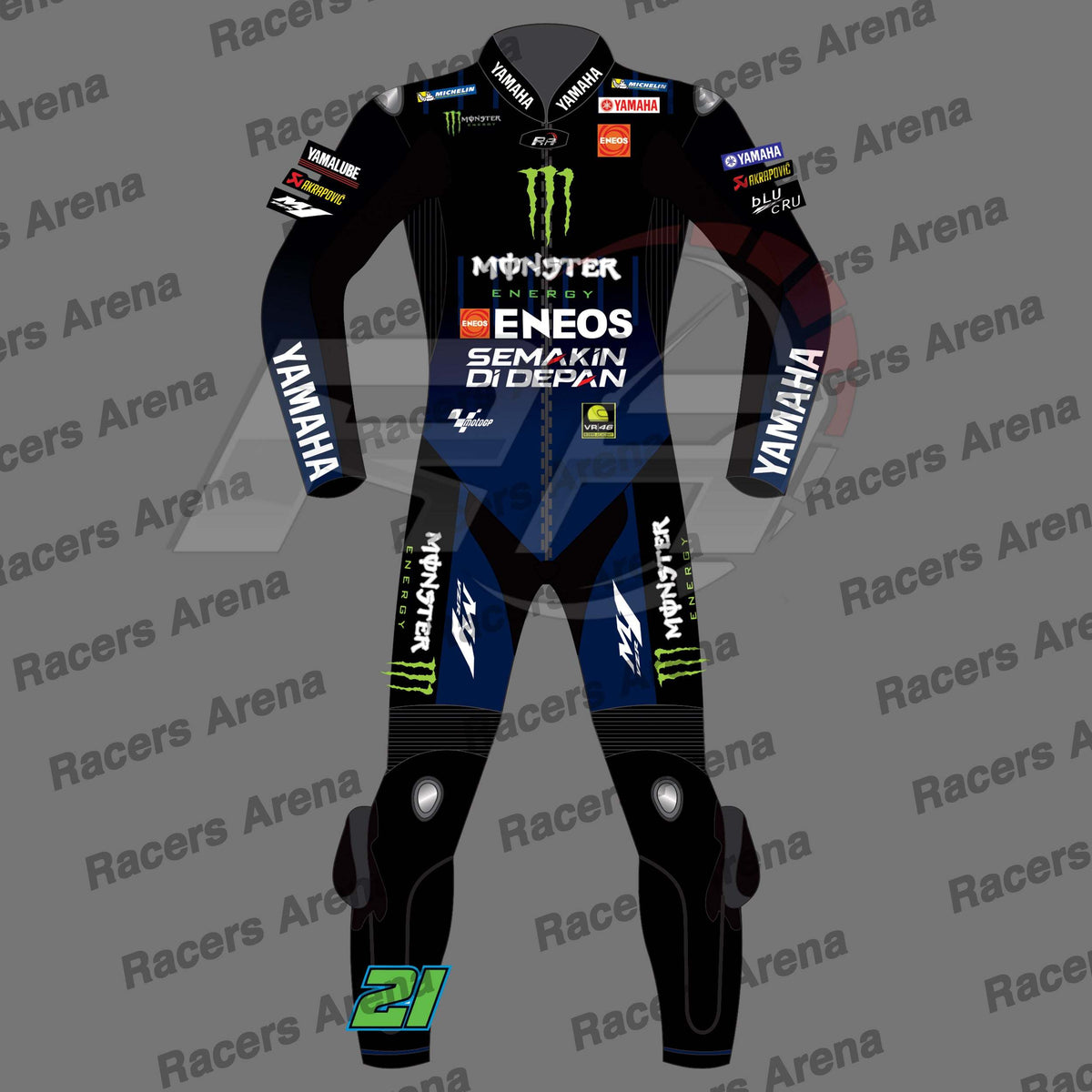 Franco Morbidelli Monster Energy Spidi Trend 2022 Motorcycle Leather Race Suit