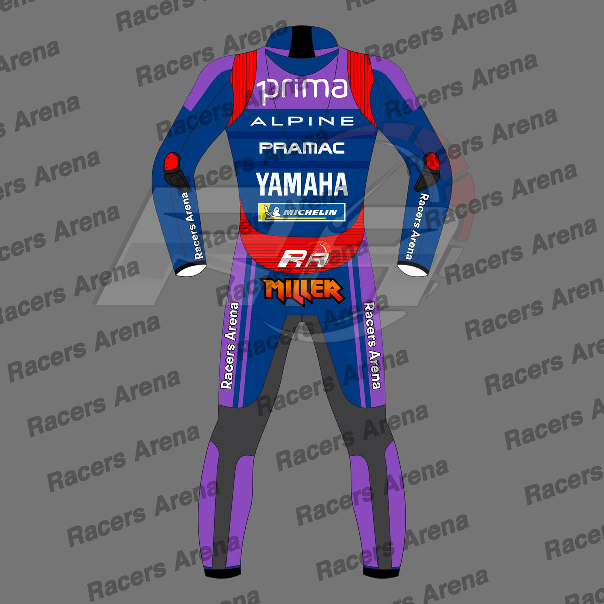 Jack Miller Yamaha Pramac Spidi Trend Motorcycle Leather Race Suit 2025
