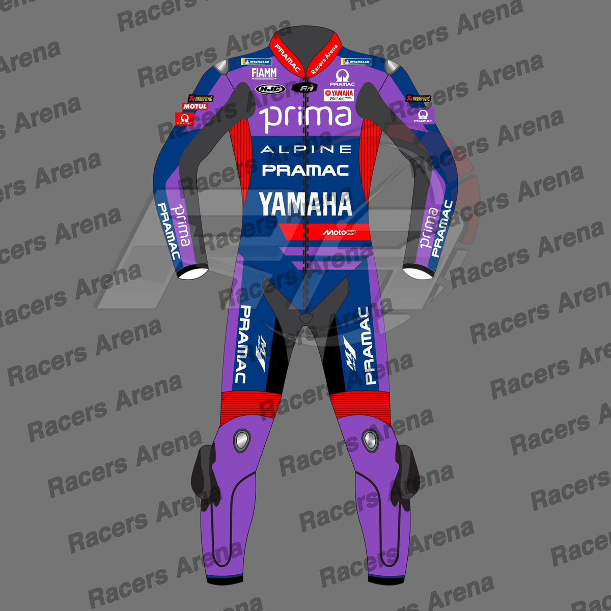 Miguel Oliveira Yamaha Pramac Spidi Trend Motobike Leather Race Suit 2025