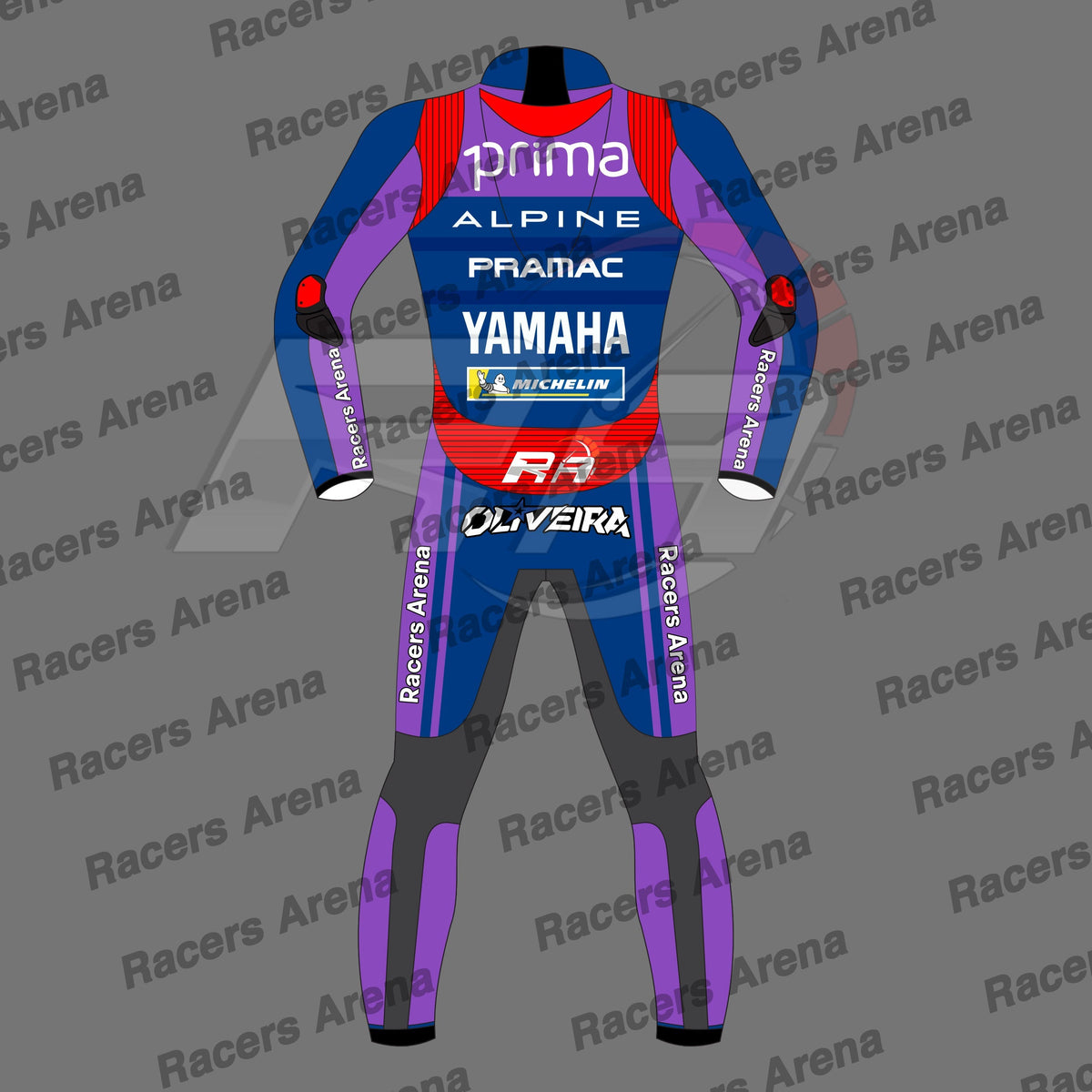 Miguel Oliveira Yamaha Pramac Spidi Trend Motobike Leather Race Suit 2025