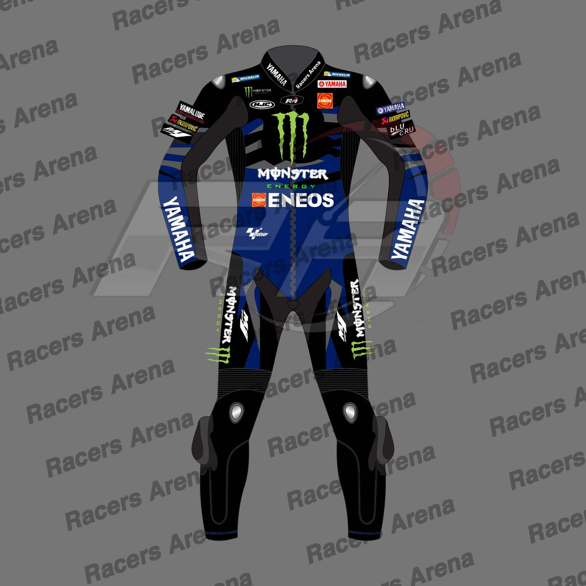 Fabio Quartararo Monster Energy 2024 Spidi Trend Motorcycle Leather Racing Suit