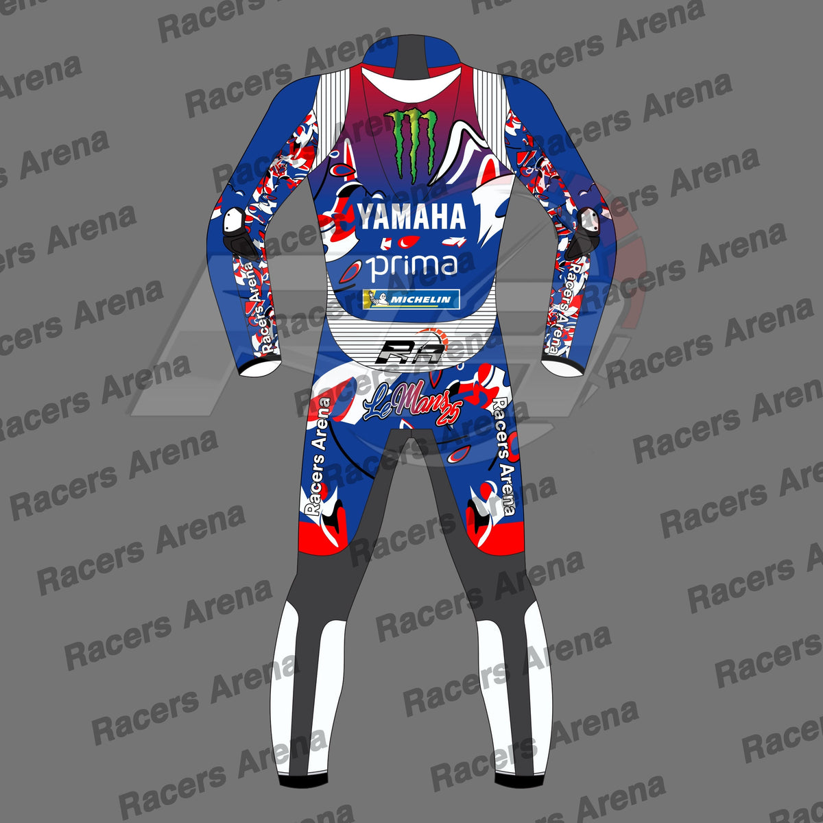 Fabio Quartararo Le Mans Yamaha 2025 Motorcycle Leather Race Suit