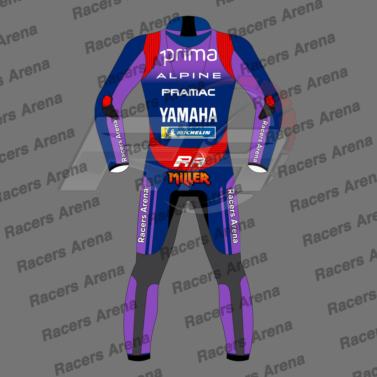 Jack Miller Yamaha Pramac Spidi Trend 2026 Motorcycle Leather Race Suit