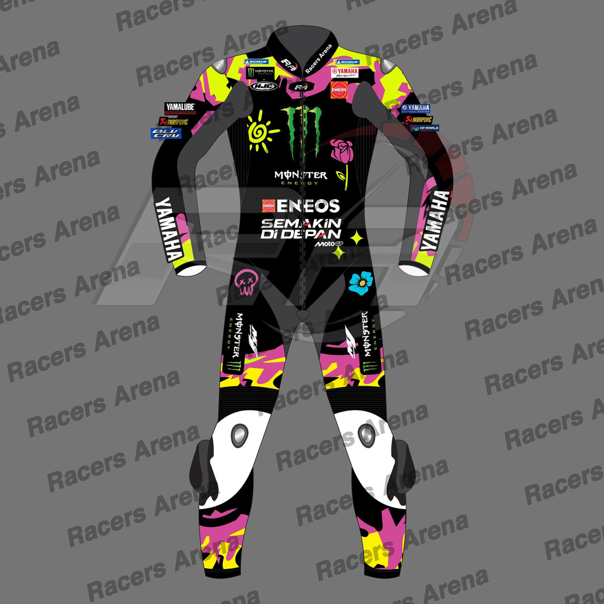 Fabio Quartararo El Diablo 2026 Yamaha Special Edition Motorcycle Leather Race Suit