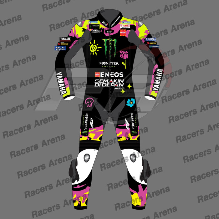 Fabio Quartararo El Diablo 2026 Yamaha Special Edition Motorcycle Leather Race Suit
