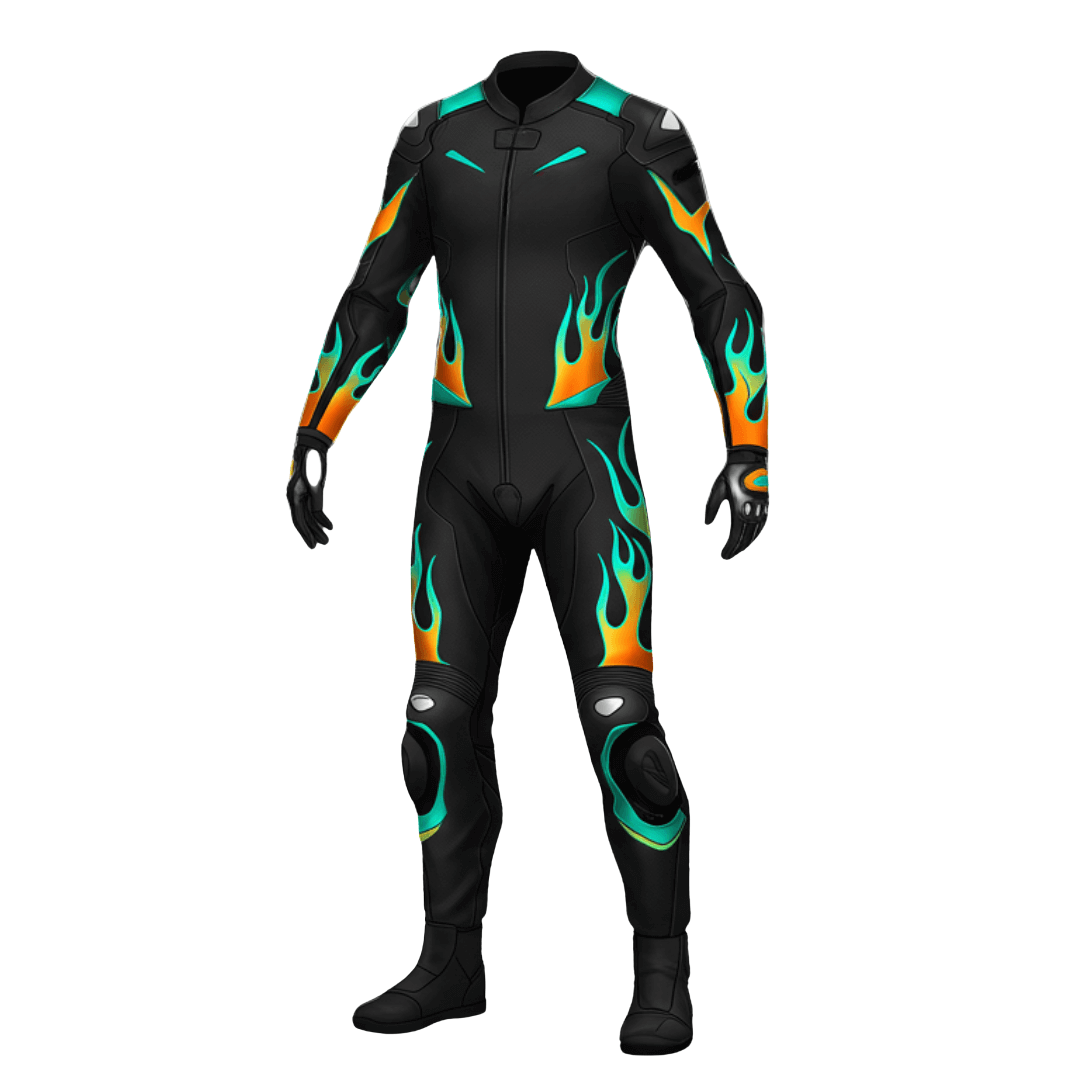 Custom Arctic White Red Pro Circuit Spidi Trend Race Suit