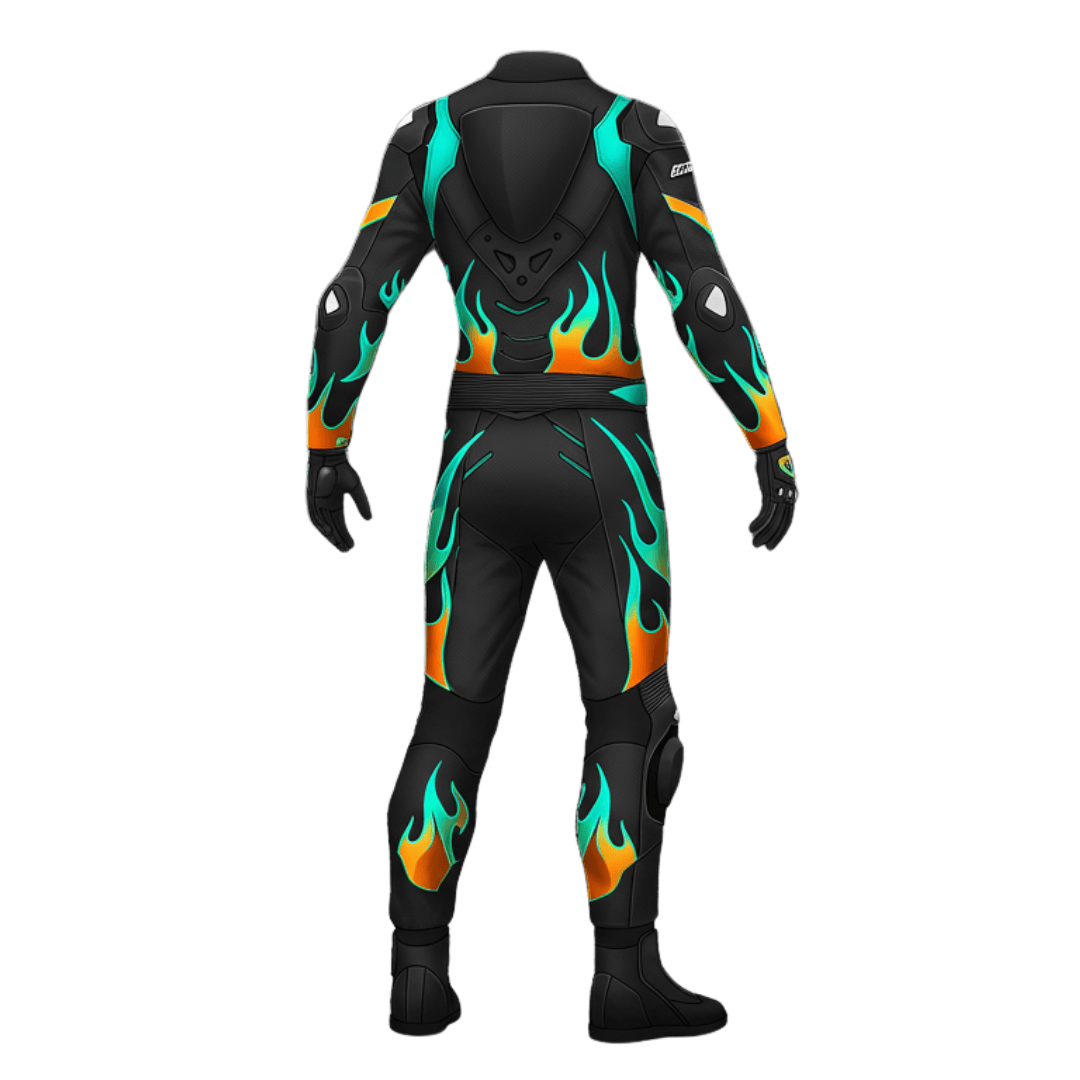 Custom Arctic White Red Pro Circuit Spidi Trend Race Suit