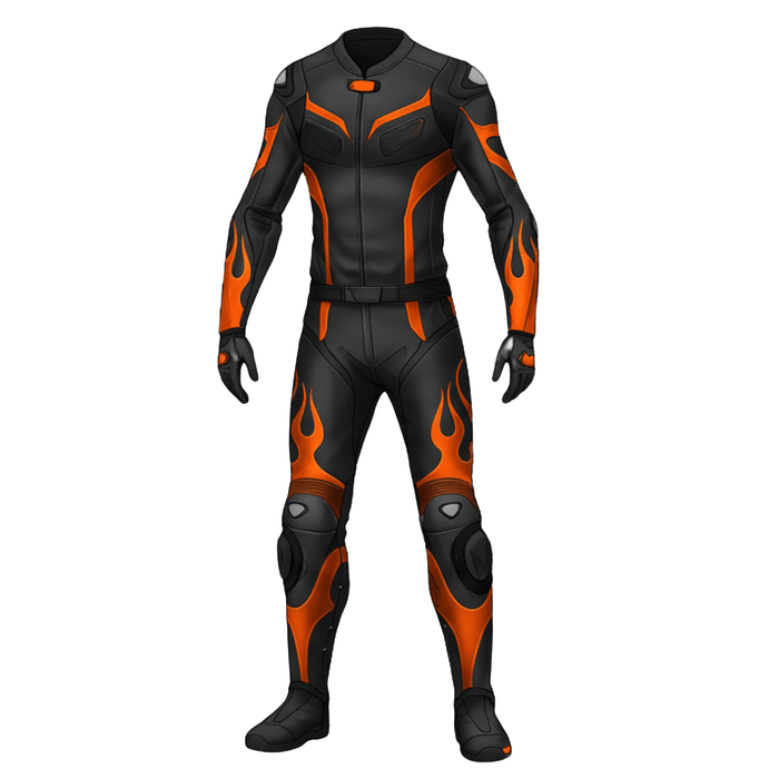 Custom Canyon Orange Canyon Orange Motorcycle Racewear Suit