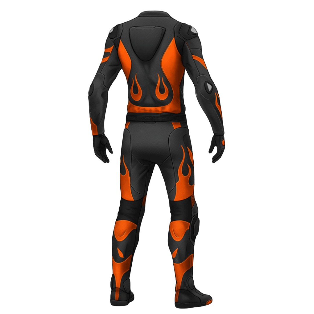 Custom Canyon Orange Canyon Orange Motorcycle Racewear Suit