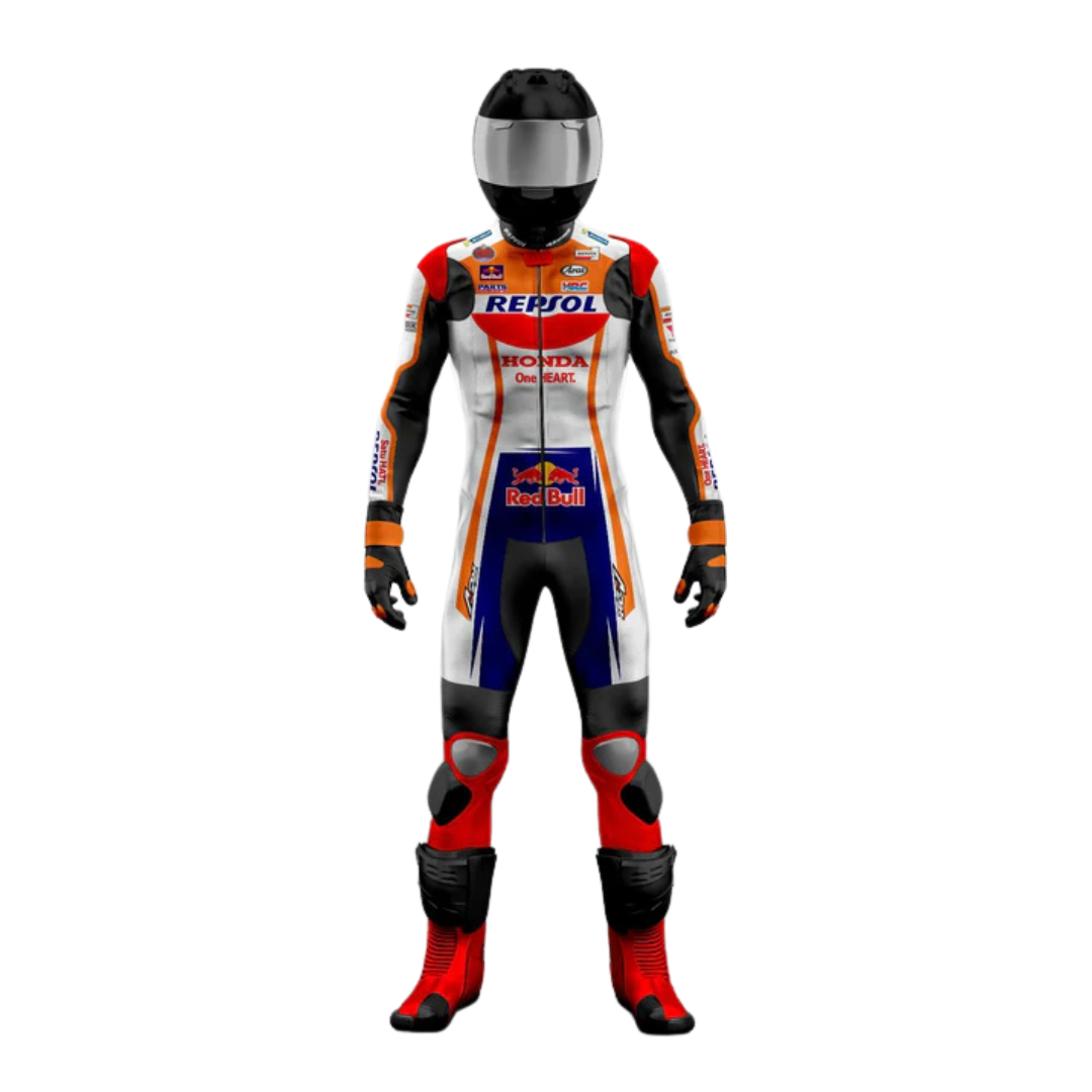 Custom Red Night Race Premium Aero Spidi Trend Leather Riding Suit