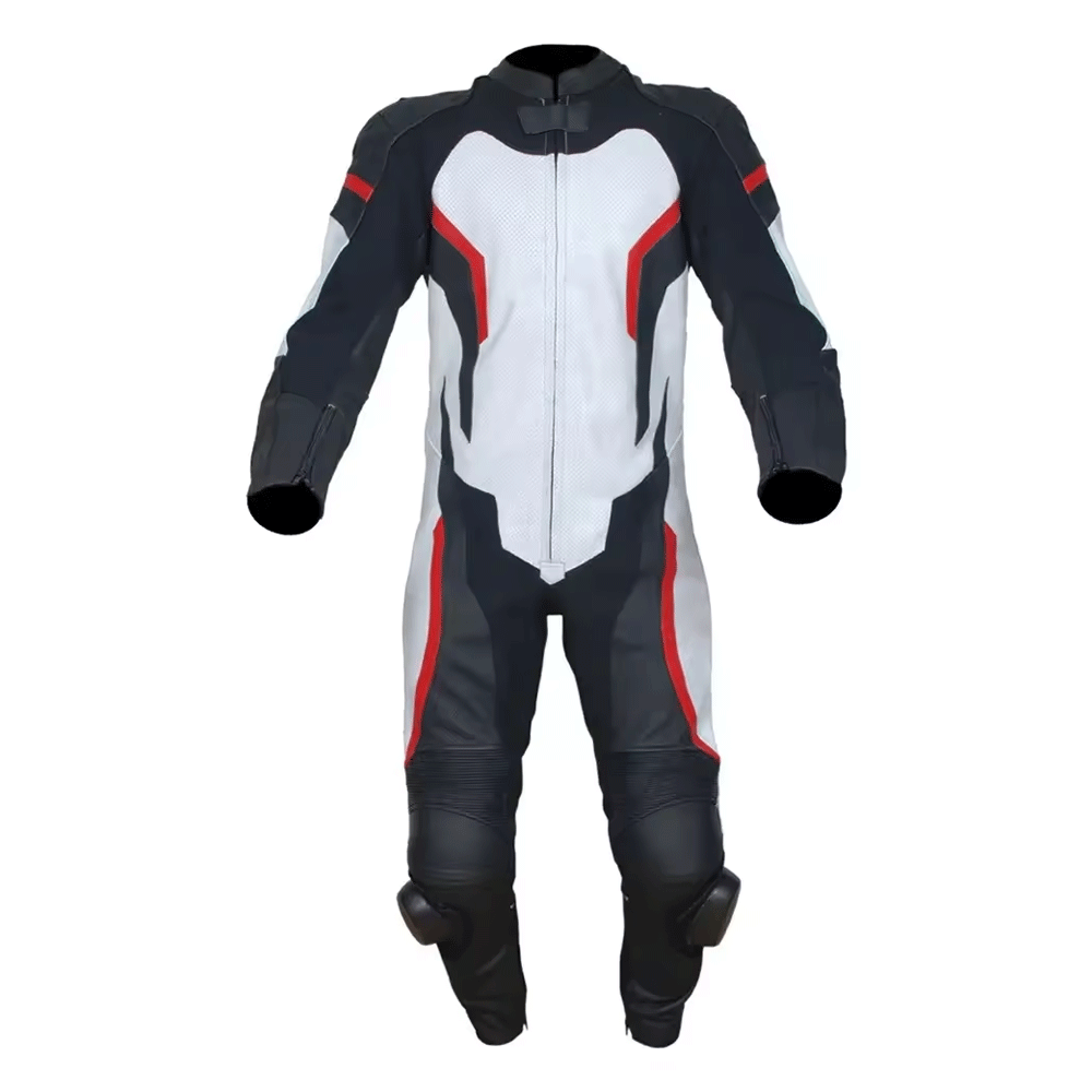 Custom Club Racer Blue Club Racer Motorcycle Leather Suit
